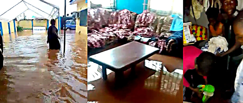 Trinitarian orphanage compound flooded