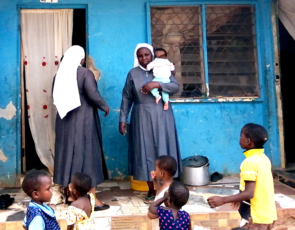 trinitarian sisters caring for the orphan children